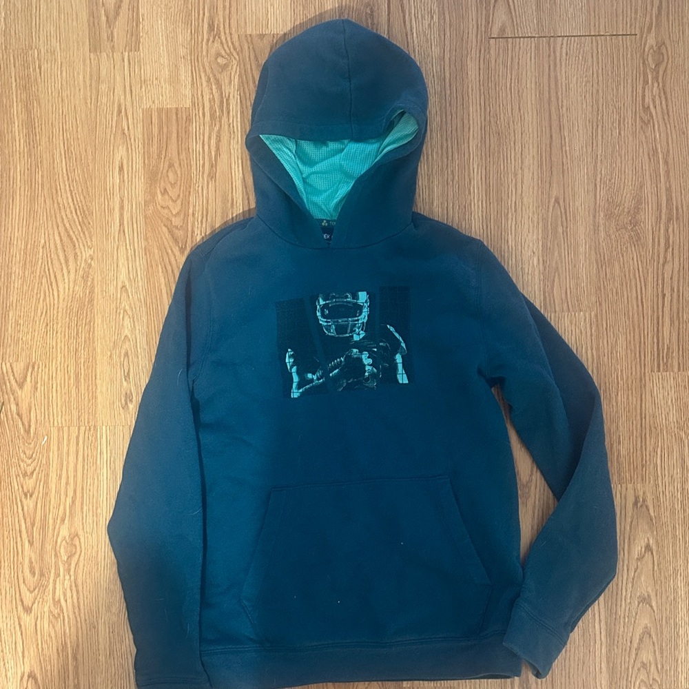Tek Gear Blue Green Boys Hoodie